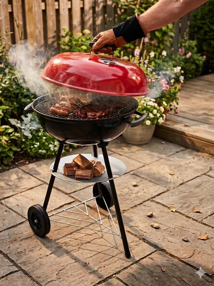 شواية فحم غطاء احمر مع عجل AZ-3168