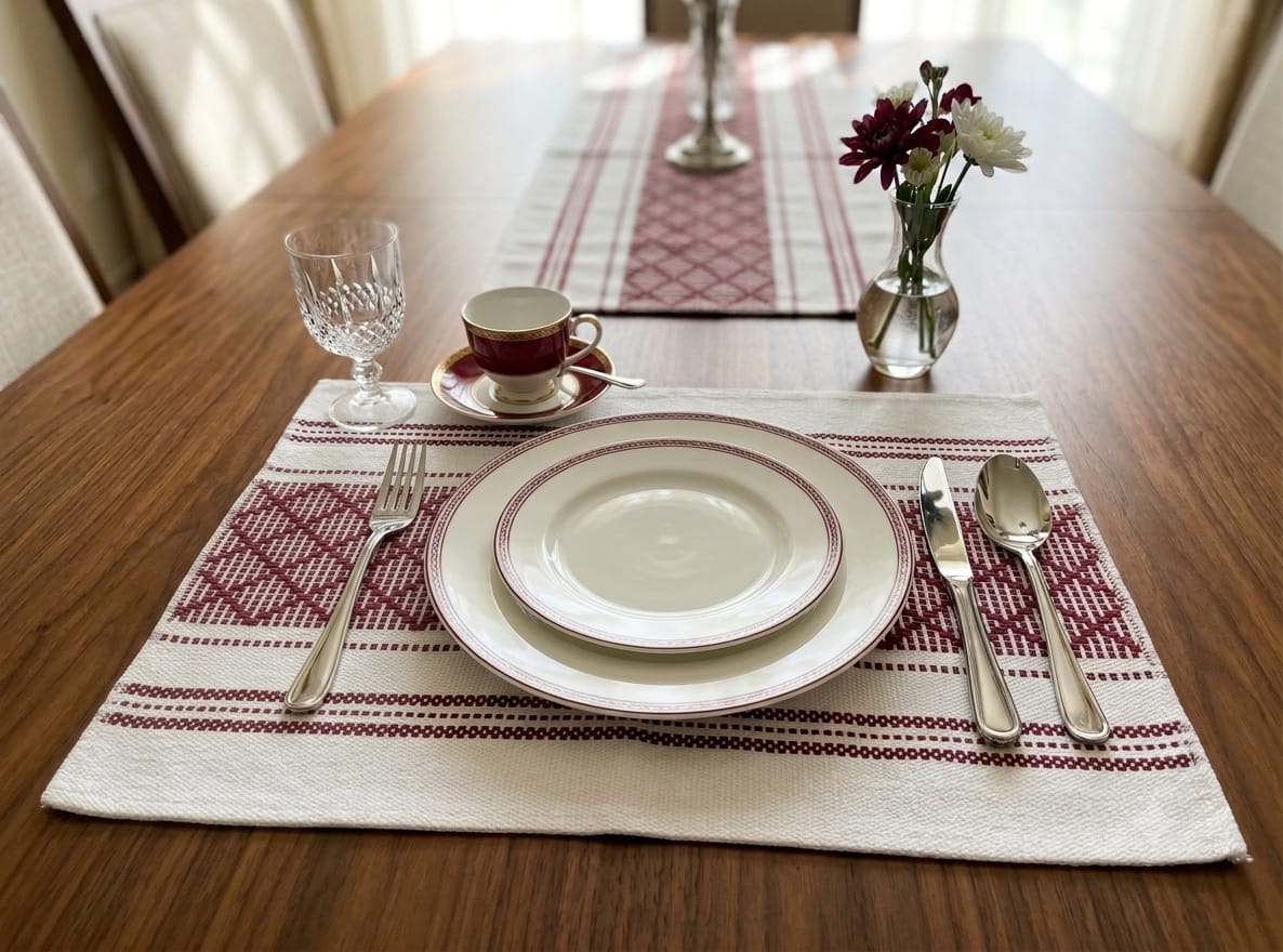 مفرشة طاولة مستطيل 35*45سم iik JH-628-19