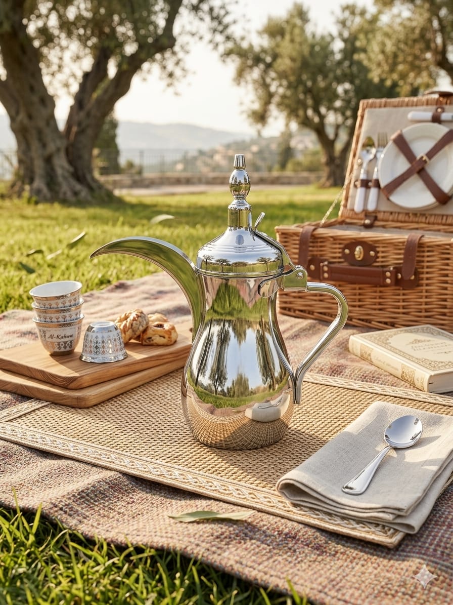 دلة ستيل فضي