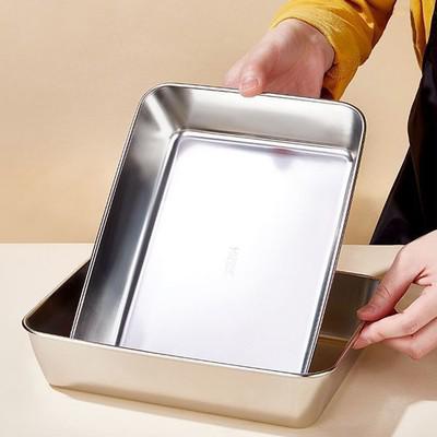 صحن فرن ستيل جافي مستطيل 36*28 سم AQ-2962