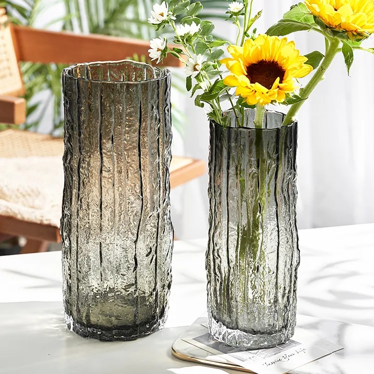 مزهرية زجاج طويل 12*30 سم AZ-1334