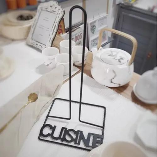 ستاند مناديل رول اسود 15*14*21 سم GMV-81107