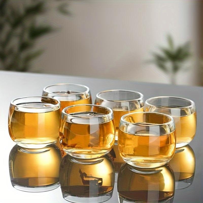 طقم اقلاص قهوة زجاج صافي 6 قطع BZ-008