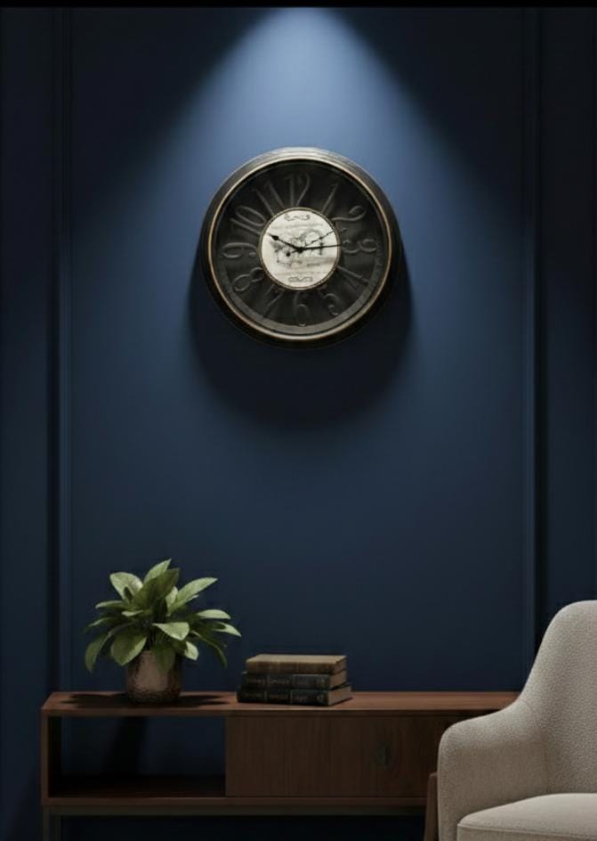 ساعة حائط اسود كبير AZ-3425