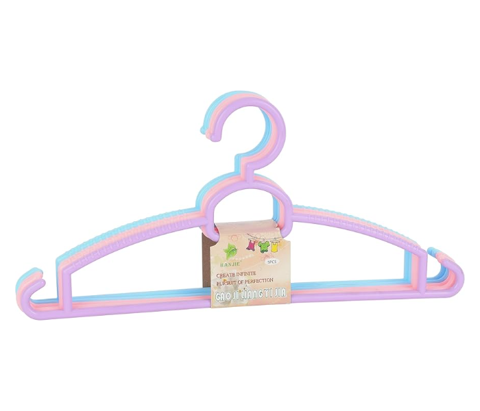 طقم معالق ملابس بلاستيك ملون 5 قطع HAN JIE HMK-975